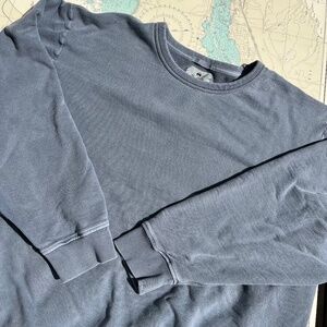 Wind River Slate Blue Grey Vintage Look Crewneck Sweatshirt